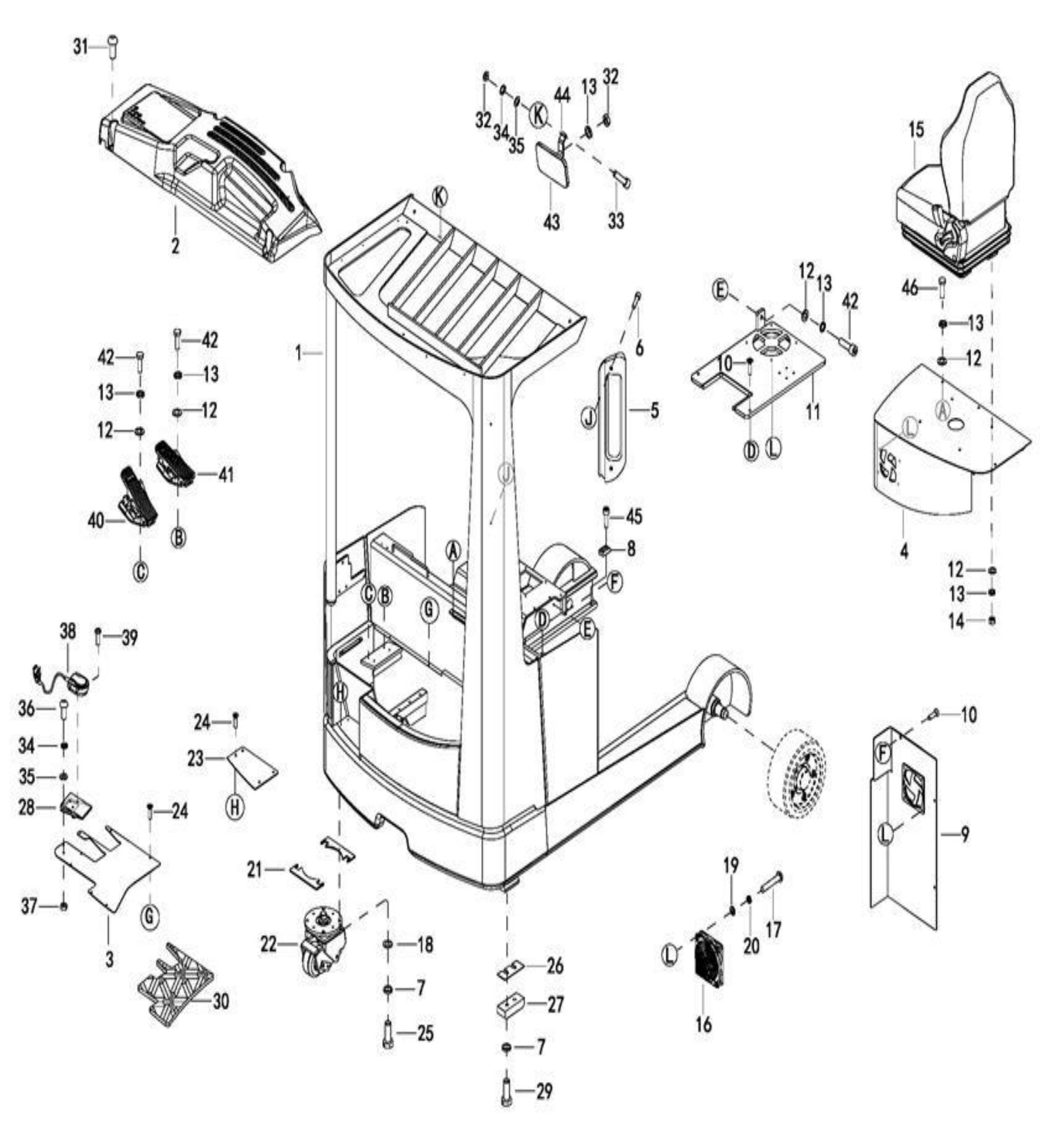 Схема узла 0101 · Frame System для EP EPR20XK, каталог Год не указан