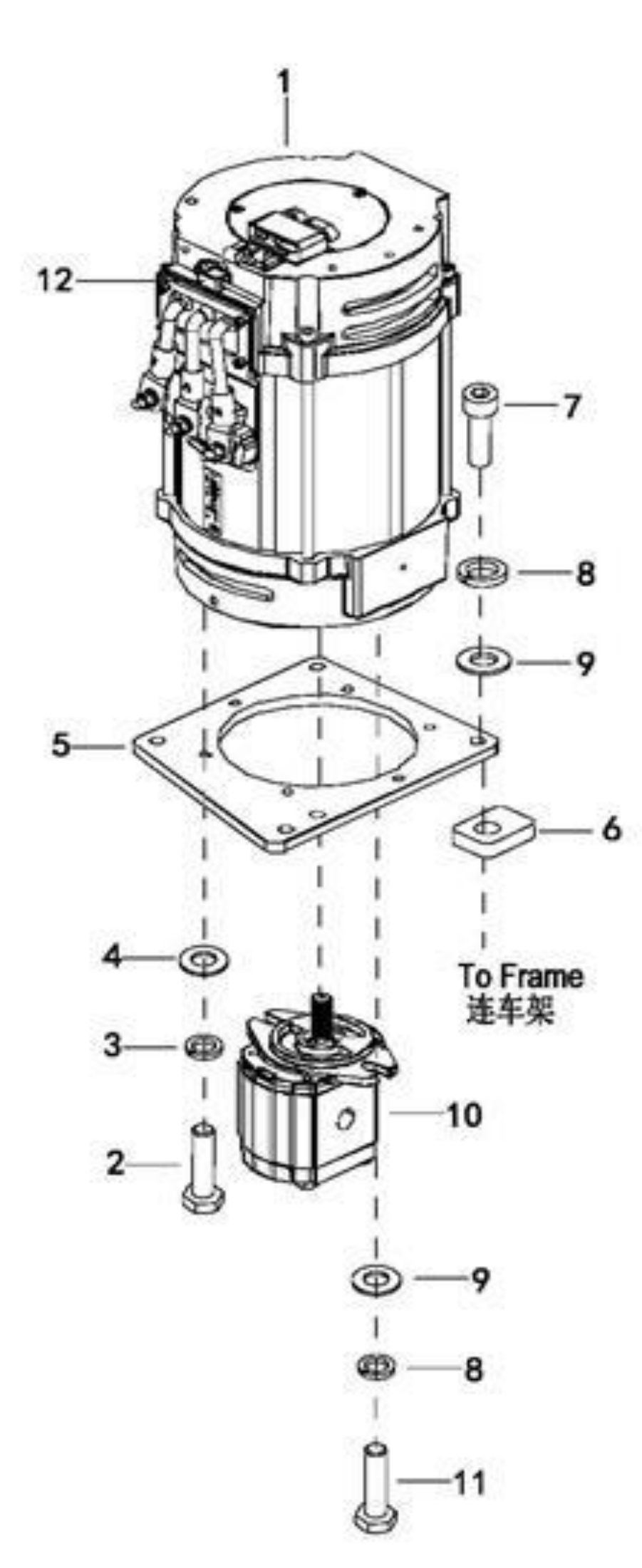 Схема узла 0403 · Pump Motor Assembly для EP EPR20XK, каталог Год не указан