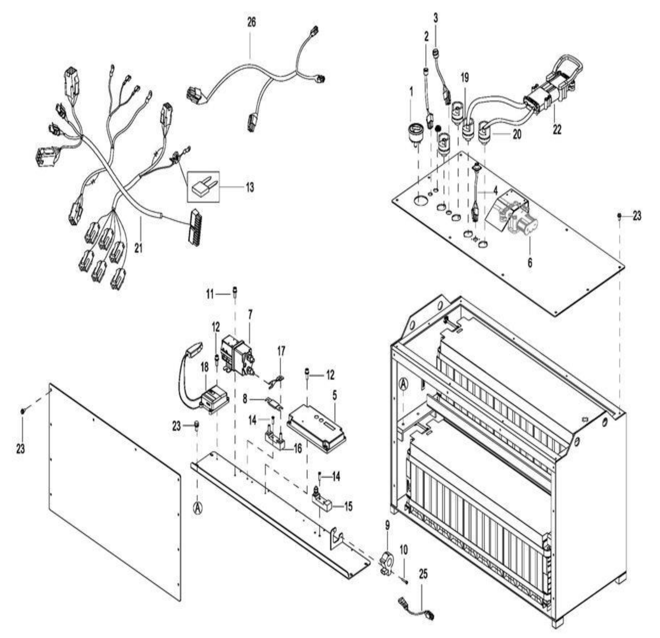Схема узла 0505 · Lithium Battery Assembly(560Ah) для EP EPR20XK, каталог Год не указан