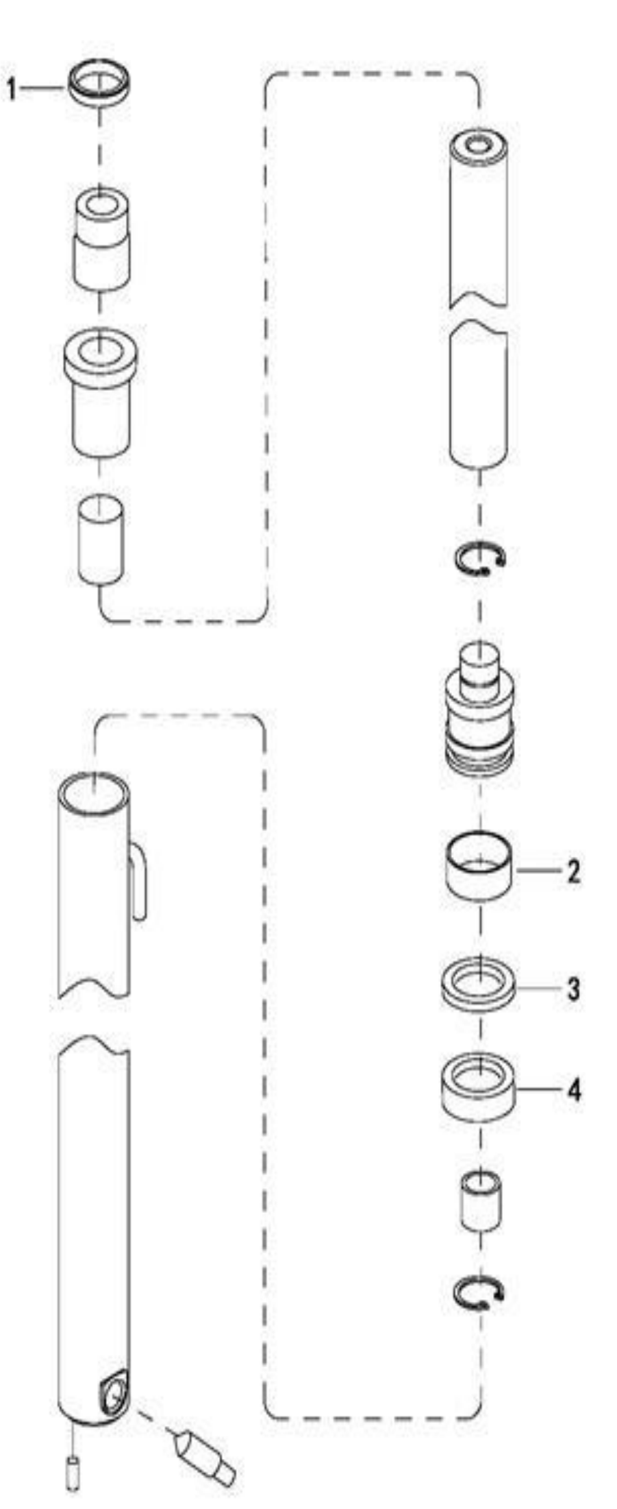 Схема узла 0604 · 3-Stage Mast Beside Lifting Cylinder (H < 9m) для EP EPR20XK, каталог Год не указан