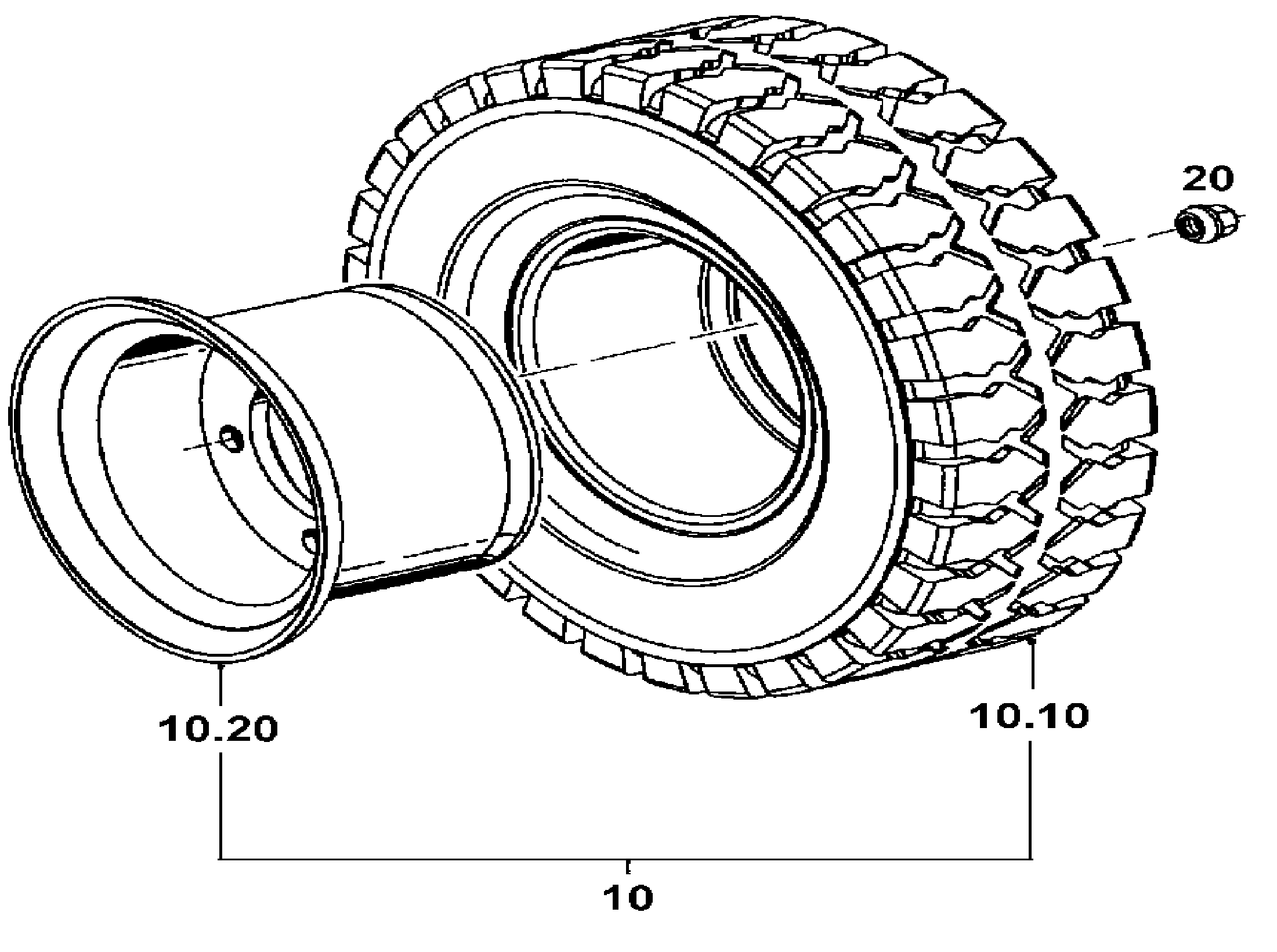 Схема узла 51109840 · колесо 18x7-8/HW/ET+40/9002 для Jungheinrich EFG 213 G115-550DZ, каталог Год не указан
