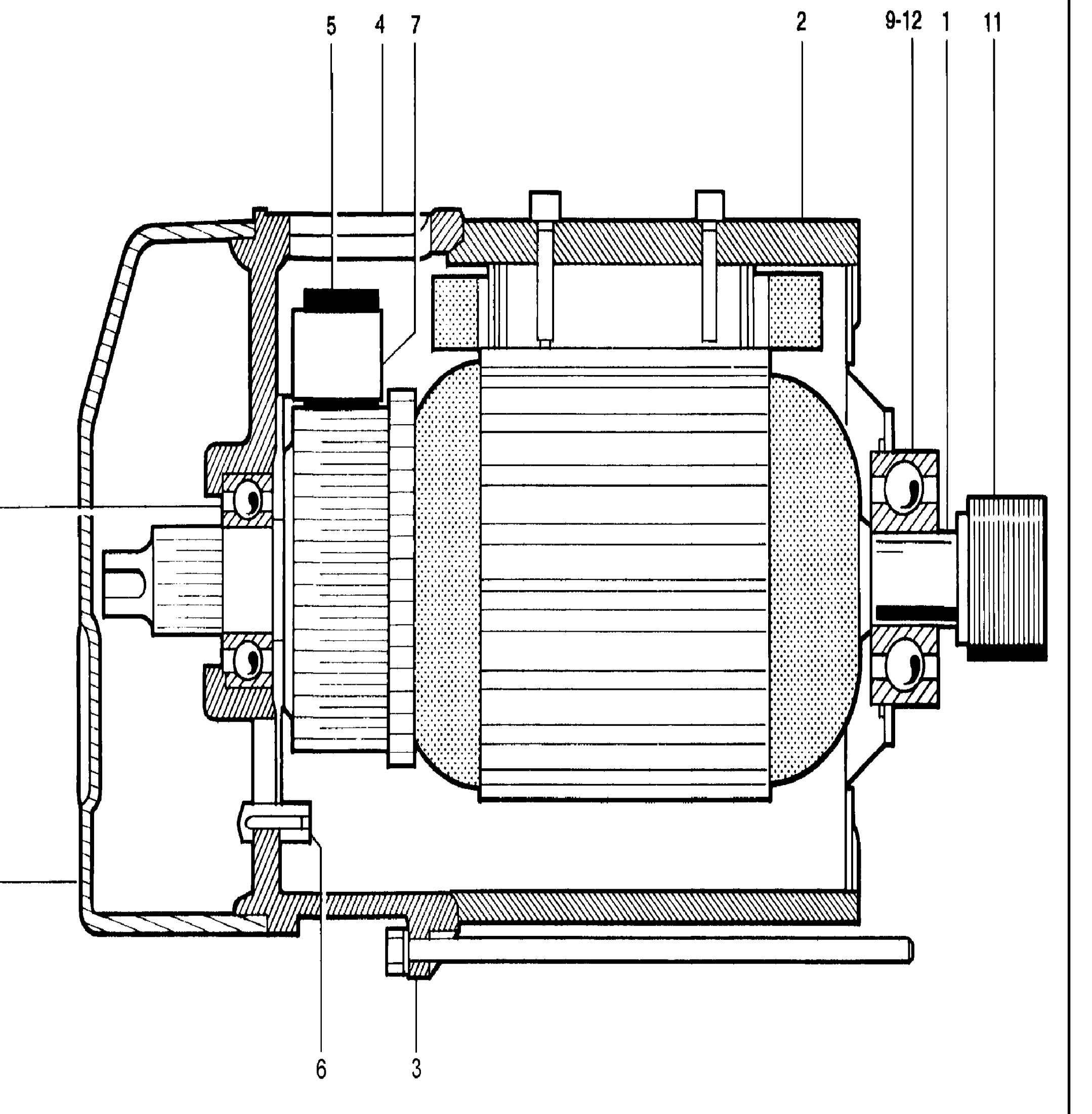 Схема узла 003.976.11.02 · traction motor · Схема 2 для Linde T16/T18/T20, каталог Год не указан