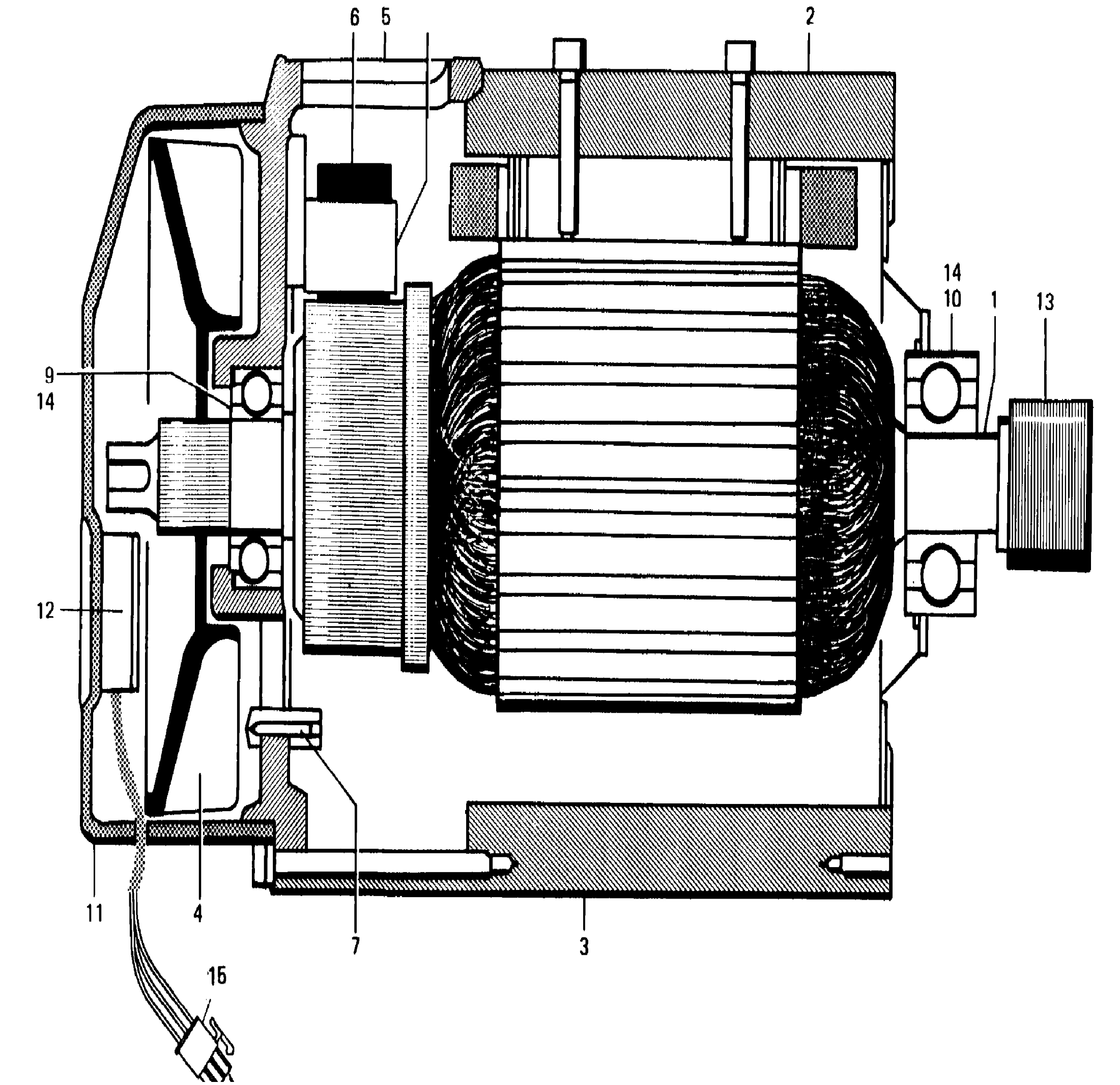 Схема узла 003.976.11.05 · traction motor · Схема 2 для Linde T16/T18/T20, каталог Год не указан