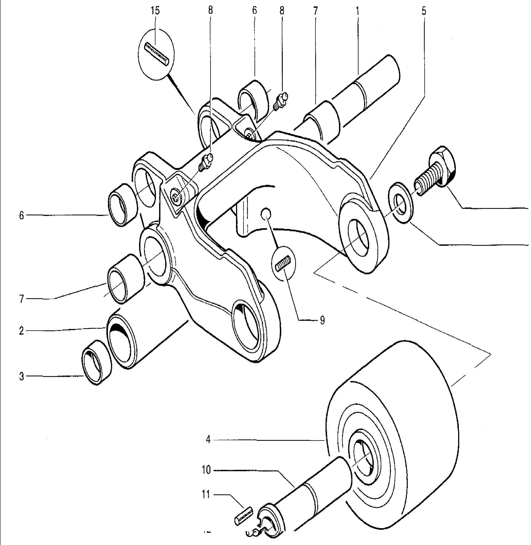 Схема узла 360.000.73.06 · wheels · Схема 1 для Linde T16/T18/T20, каталог Год не указан