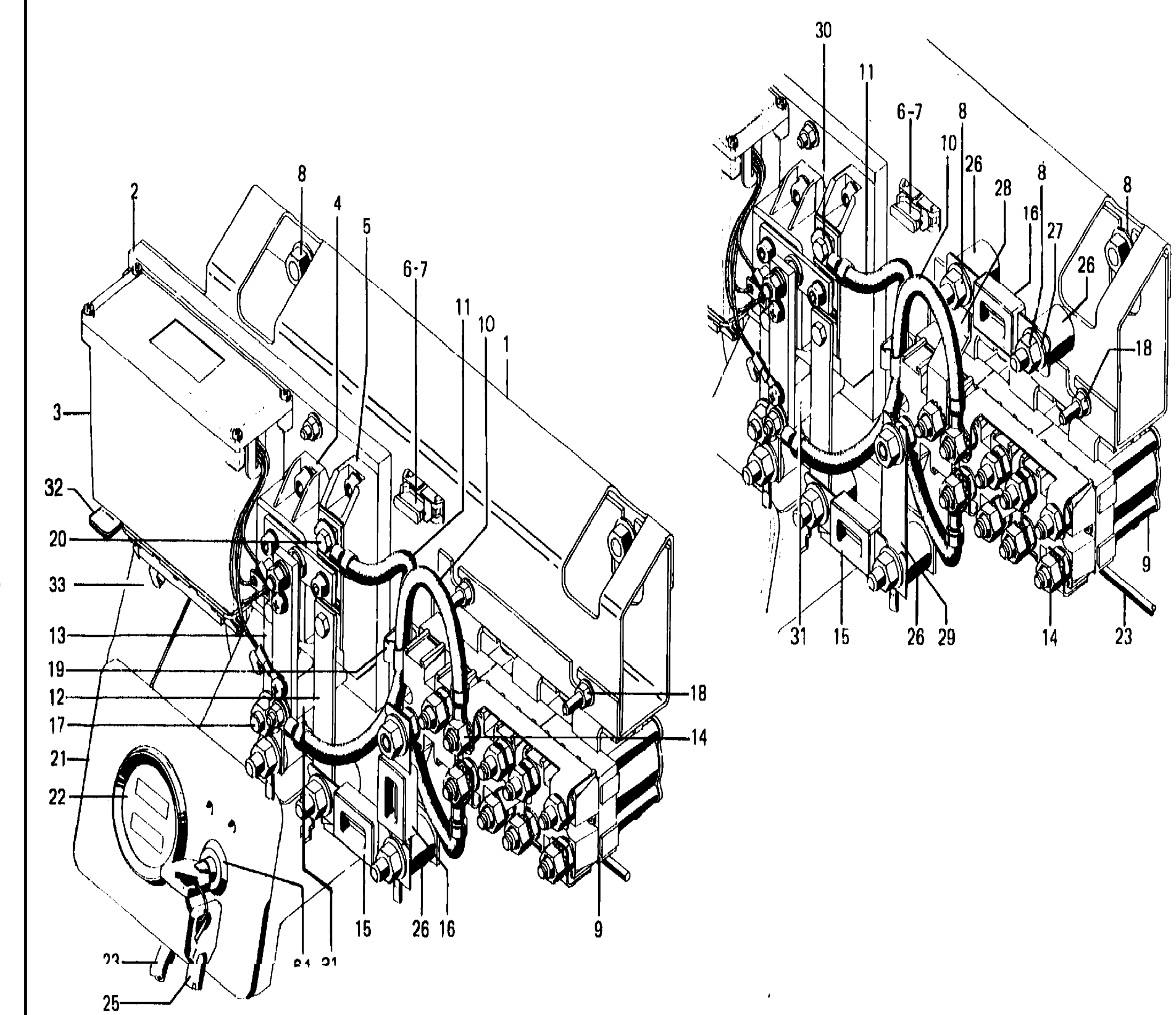 Схема узла 360.360.50.13 · electr. controls assy. · Схема 1 для Linde T16/T18/T20, каталог Год не указан