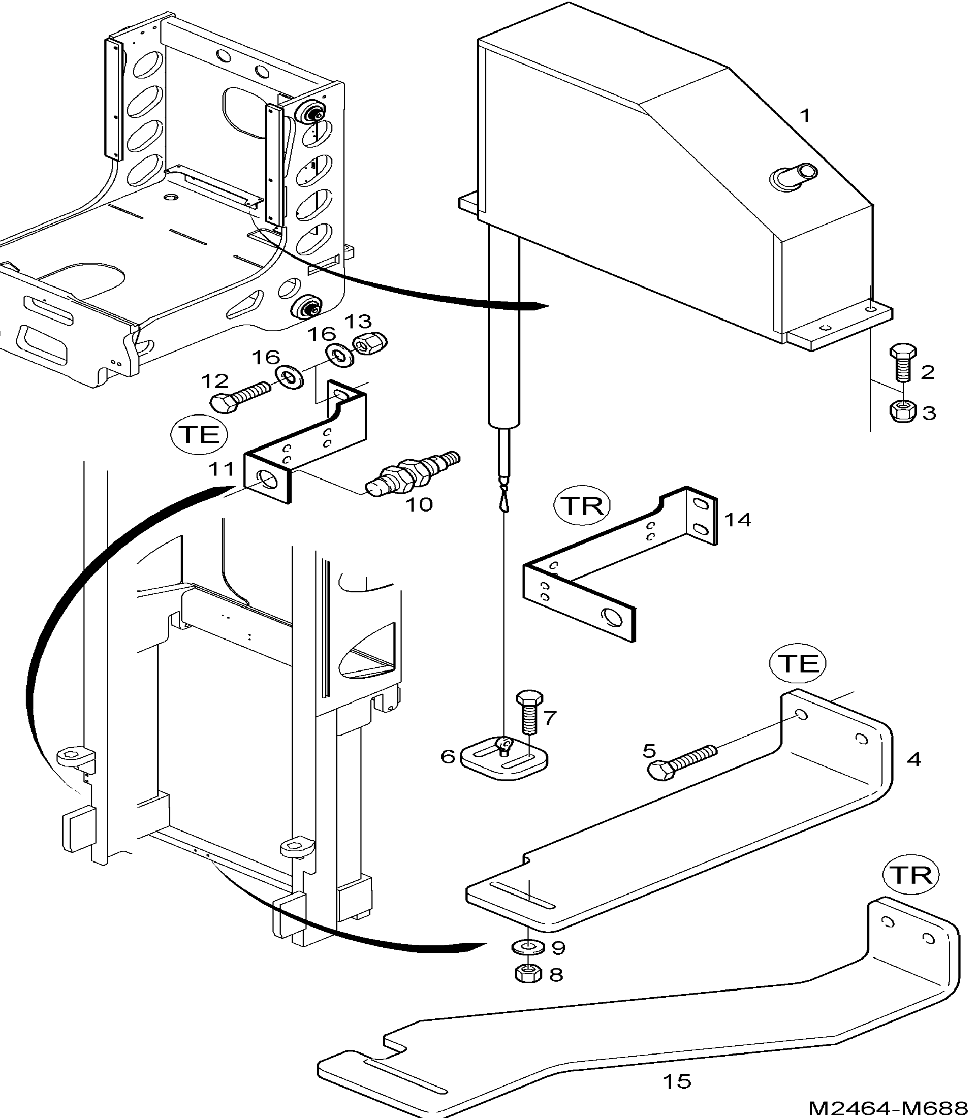 Схема узла DISTANCE SENSOR для Linde K, каталог 2008
