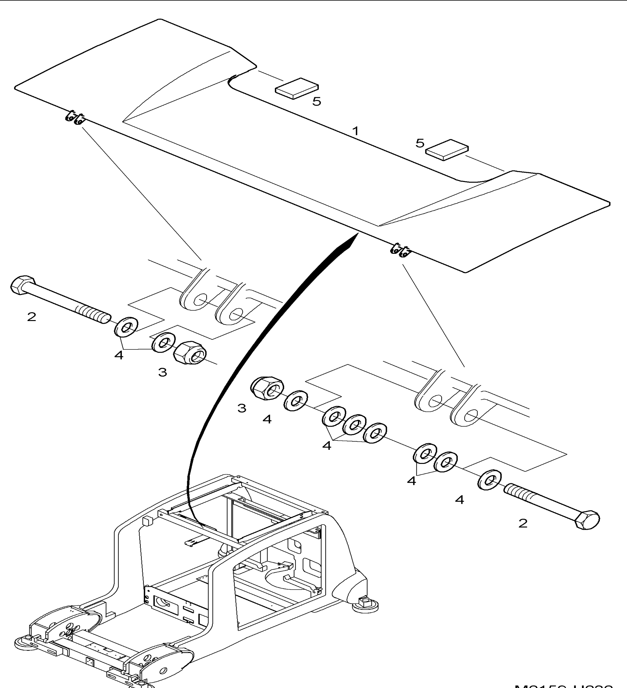 Схема узла BATTERY COVER для Linde K, каталог 2008